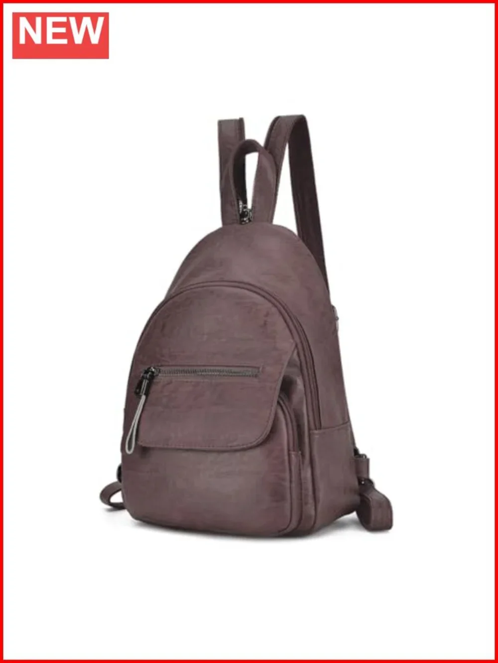 Women's Faux Leather Convertible Backpack Purse Sling Bag Daypack School Travel